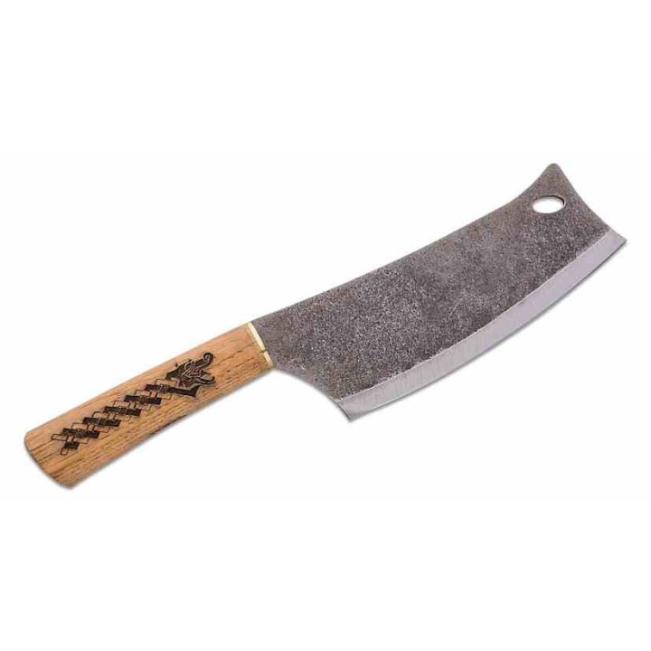 Couperet Condor Norse Dragon Cleaver Lame Acier Carbone 1075 Manche Bois Etui Cuir El Salvador CTK103374HC - Livraison Gratuite