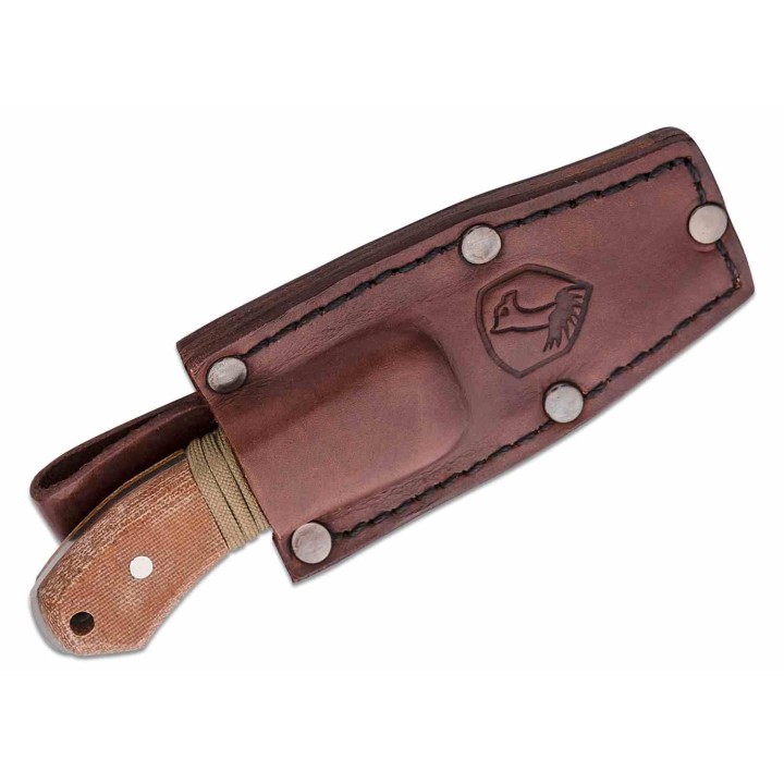 Couteau Condor Mountaineer Trail Wingman Lame Acier 14C28N Manche Micarta Etui Cuir El Salvador CTK121275SK - Livraison Gratuite
