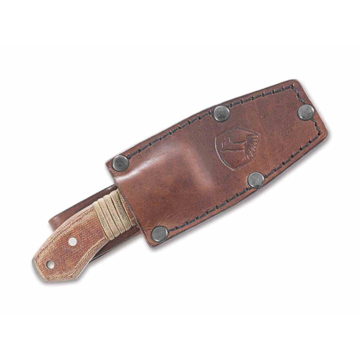 Couteau Condor Mountaineer Trail Wingman Lame Acier 14C28N Manche Micarta Etui Cuir El Salvador CTK121275SK - Livraison Gratuite