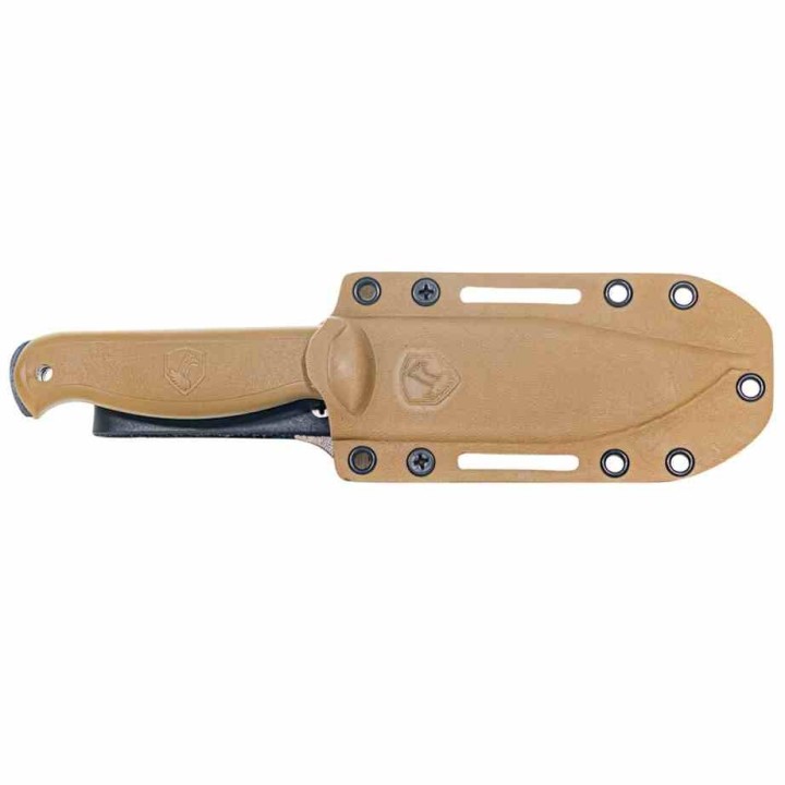 Couteau Condor Fighter Tan Lame Acier Carbone 1075 Manche ABS Etui Zytel Made El Salvador CTK183149HC - Livraison Gratuite