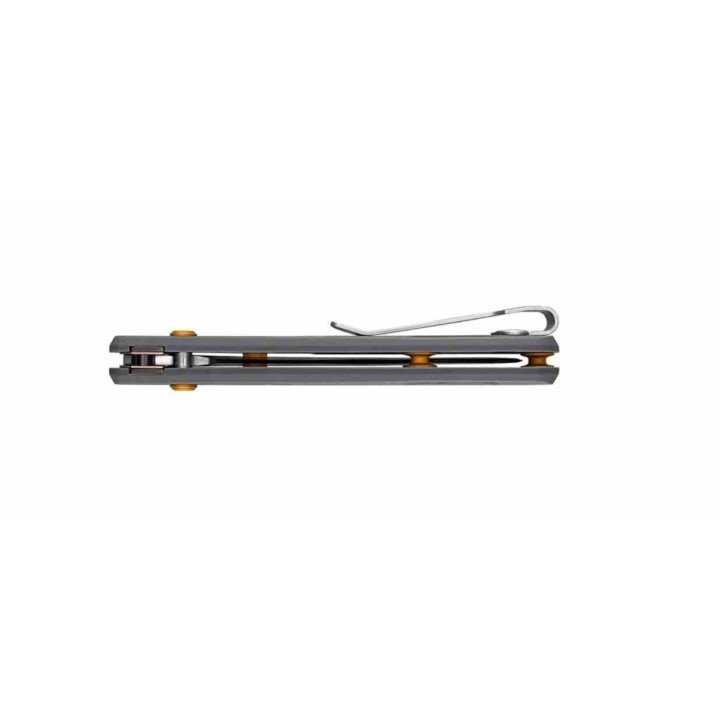 Couteau Gerber Assert Gray/Red Crossbar Lock Lame Acier S30V Clip Point Manche Polymere Made USA G1921 - Livraison Gratuite