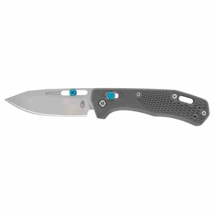 Couteau Gerber Assert Green/Blue Crossbar Lock Lame Acier S30V Clip Point Manche Polymere Made USA G1920 - Livraison Gratuite
