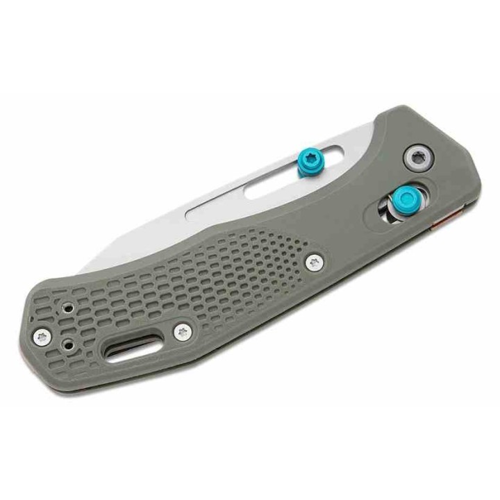 Couteau Gerber Assert Green/Blue Crossbar Lock Lame Acier S30V Clip Point Manche Polymere Made USA G1920 - Livraison Gratuite