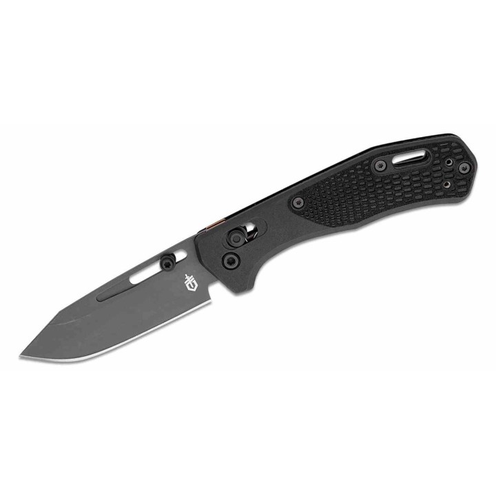 Couteau Gerber Assert Black Crossbar Lock Lame Acier S30V Clip Point Manche Polymere Made USA G1919 - Livraison Gratuite