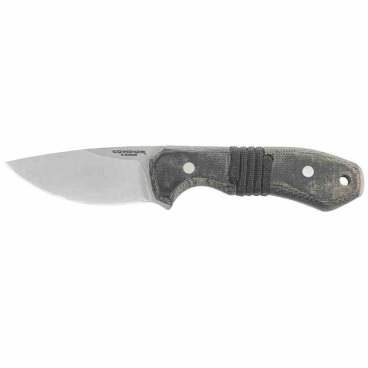 Couteau Condor Mountaineer Trail Intent Lame Acier 14C28N Manche Micarta Etui Cuir Salvador CTK183330SK - Livraison Gratuite