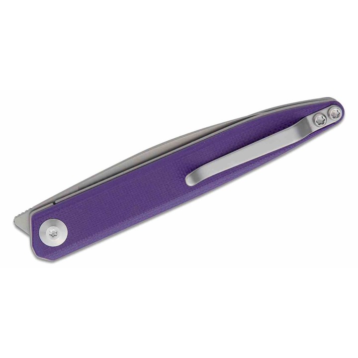 Couteau Sencut Jubil Purple Lame Acier D2 Wharncliffe Manche G10 IKBS Linerlock Clip S200291 - Livraison Gratuite