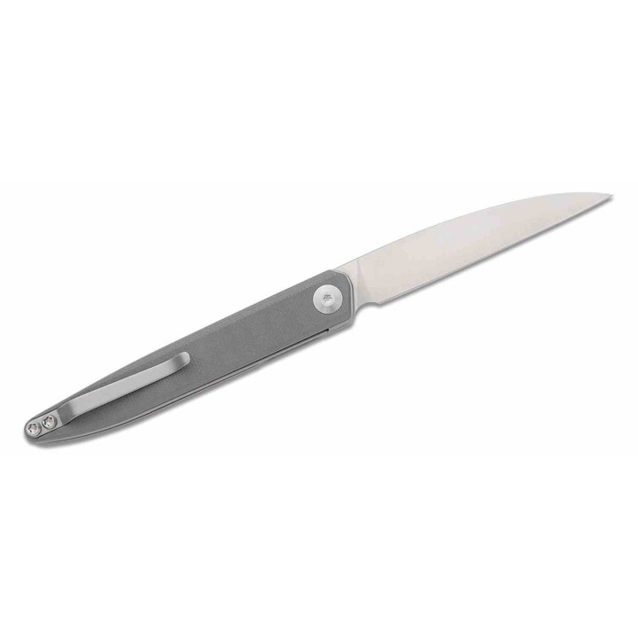 Couteau Sencut Jubil Gray Lame Acier D2 Wharncliffe Manche G10 IKBS Linerlock Clip S200293 - Livraison Gratuite