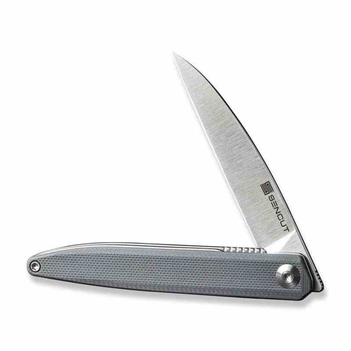 Couteau Sencut Jubil Gray Lame Acier D2 Wharncliffe Manche G10 IKBS Linerlock Clip S200293 - Livraison Gratuite