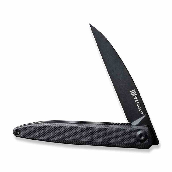 Couteau Sencut Jubil Black Lame Acier D2 Wharncliffe Manche G10 IKBS Linerlock Clip S200292 - Livraison Gratuite