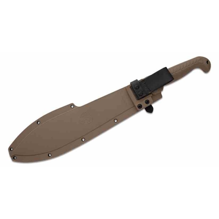 Machette Condor Terrachete Desert Tan Lame Acier Carbone 1075 Manche & Etui Abs Made Salvador CTK2850145HC - Livraison Gratuite