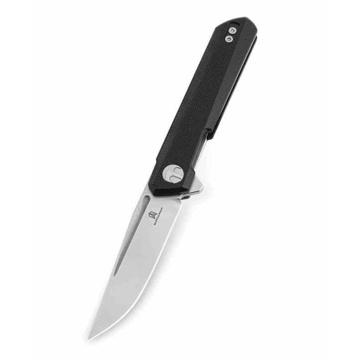 Couteau Bestechman Mini Dundee Black Lame Acier D2 SW Manche G10 Linerlock Clip BTKMK03A - Livraison Gratuite