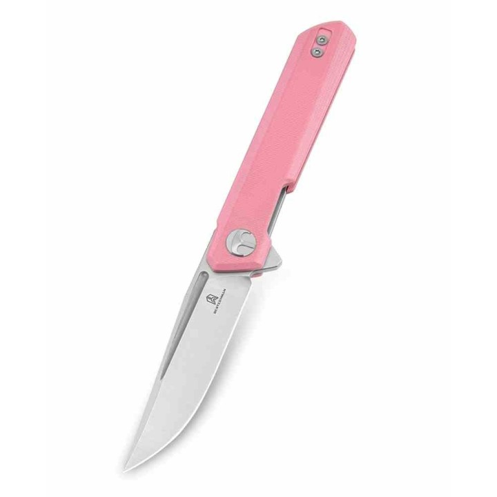 Couteau Bestechman Mini Dundee Pink Lame Acier D2 SW Manche G10 IKBS Linerlock Clip BTKMK03B - Livraison Gratuite
