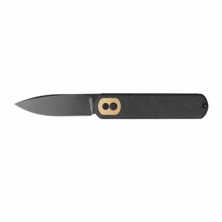 Couteau Vosteed Corgi Black Lame Acier 14C28N Blackwash Manche Micarta IKBS Trek Lock Clip VOSCGVPMK - Livraison Gratuite