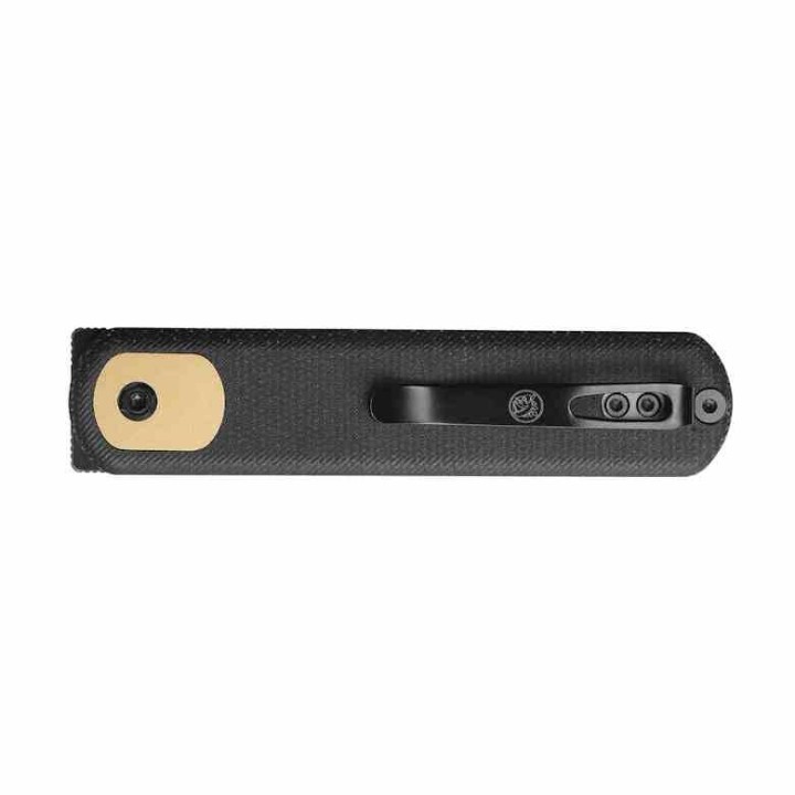 Couteau Vosteed Corgi Black Lame Acier 14C28N Blackwash Manche Micarta IKBS Trek Lock Clip VOSCGVPMK - Livraison Gratuite