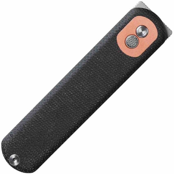 Couteau Vosteed Corgi Black Lame Acier 14C28N Stonewash Manche Micarta IKBS Trek Lock Clip VOSCGSVM2 - Livraison Gratuite