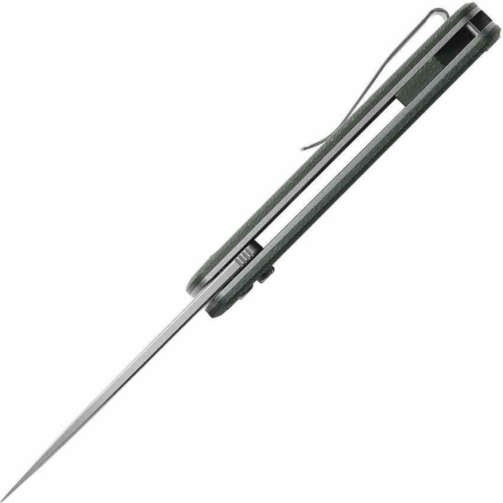 Couteau Vosteed Corgi Green Lame Acier 14C28N Stonewash Manche Micarta IKBS Trek Lock Clip VOSCGSVM3 - Livraison Gratuite