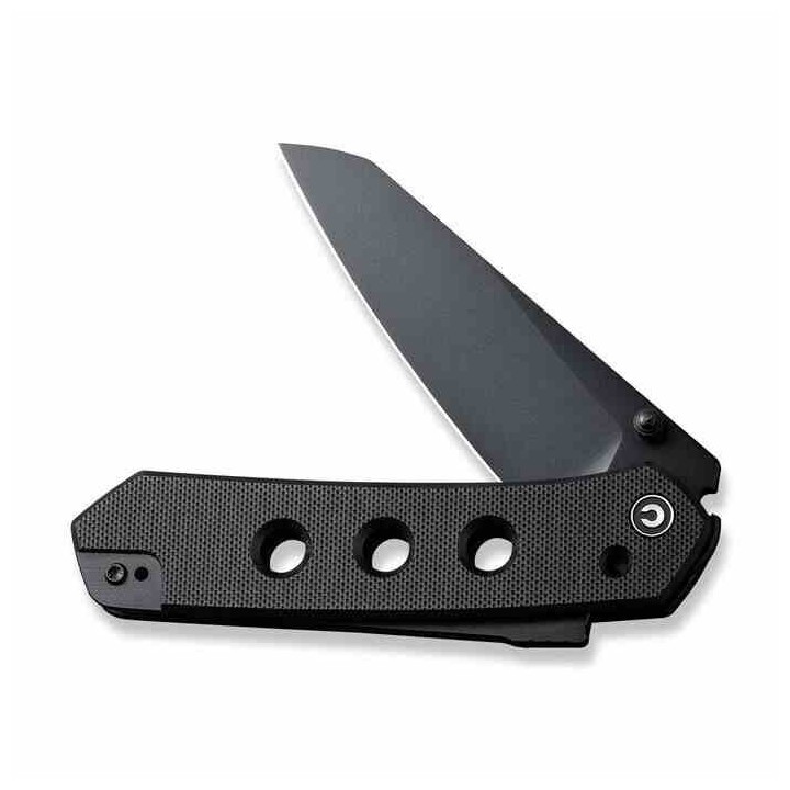 Couteau CIVIVI Vision FG Black Lame Nitro-V Black Reverse Tanto Manche G10 IKBS Superlock Clip CIVC220361 - Livraison Gratuite