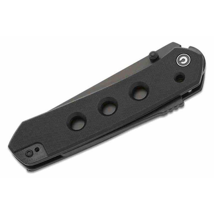 Couteau CIVIVI Vision FG Black Lame Nitro-V Black Reverse Tanto Manche G10 IKBS Superlock Clip CIVC220361 - Livraison Gratuite
