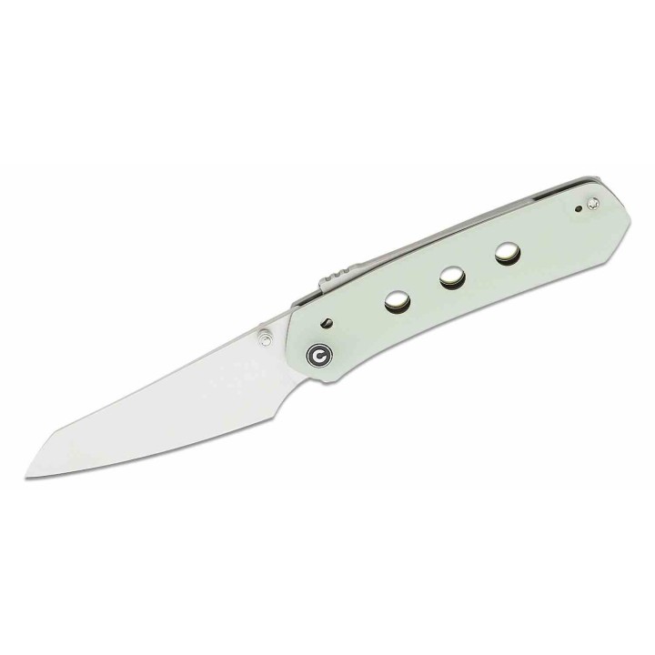 Couteau CIVIVI Vision FG Jade Lame Nitro-V Satin Reverse Tanto Manche G10 IKBS Superlock Clip CIVC220362 - Livraison Gratuite