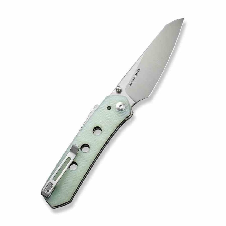 Couteau CIVIVI Vision FG Jade Lame Nitro-V Satin Reverse Tanto Manche G10 IKBS Superlock Clip CIVC220362 - Livraison Gratuite