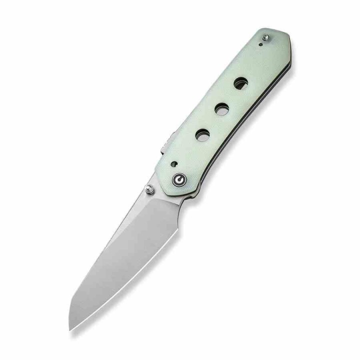 Couteau CIVIVI Vision FG Jade Lame Nitro-V Satin Reverse Tanto Manche G10 IKBS Superlock Clip CIVC220362 - Livraison Gratuite