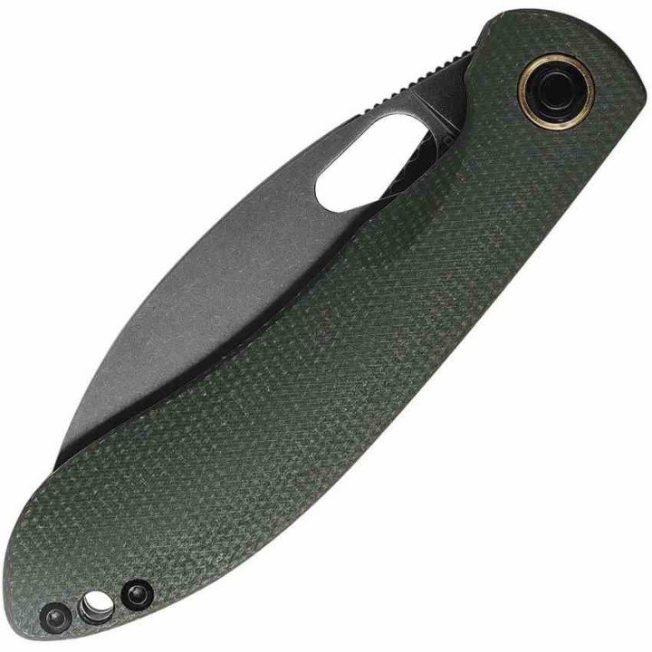 Couteau Vosteed Nightshade TH Green Lame Acier Nitro-V Black Manche Micarta IKBS Linerlock Clip VOSTHNPMN - Livraison Gratuite