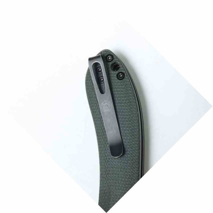 Couteau Vosteed Nightshade TH Green Lame Acier Nitro-V Black Manche Micarta IKBS Linerlock Clip VOSTHNPMN - Livraison Gratuite