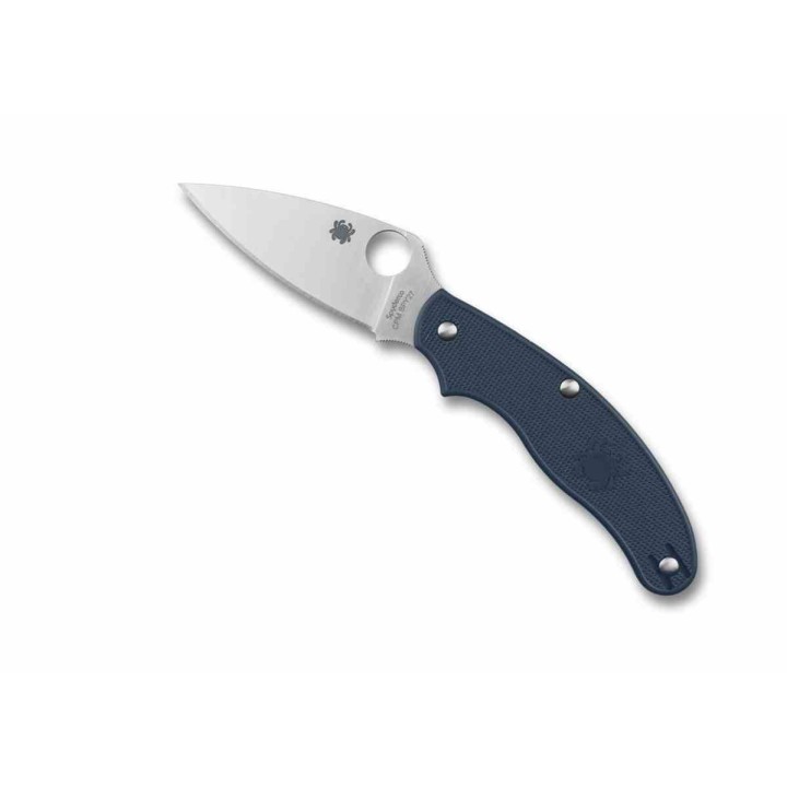 Couteau Spyderco UK Penknife Lame Acier CPM-SPY27 Manche Blue FRN Slipjoint Clip Made USA SC94PCBL - Livraison Gratuite