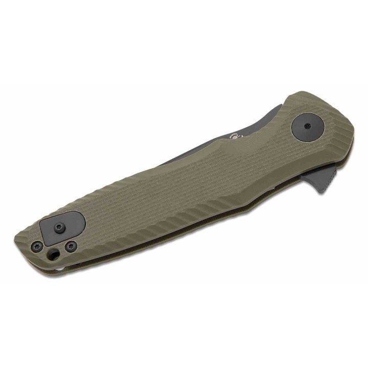 Couteau Spartan Blades POROS OD Green Lame Acier 154CM Drop Point Manche G10 LinerLock Clip SBSFBL11GR - Livraison Gratuite