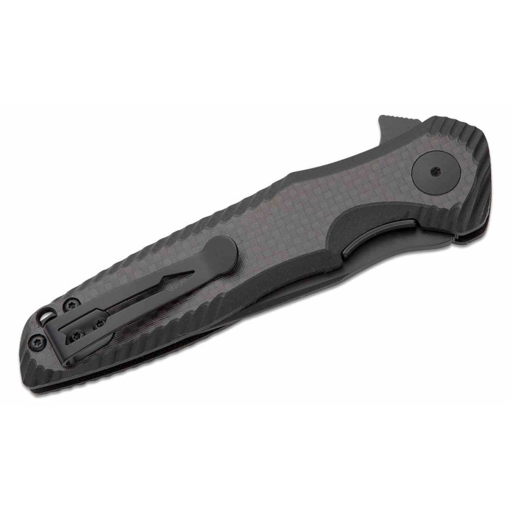 Couteau Spartan Blades POROS Lame Acier 154CM Manche G10/Fibre Carbone LinerLock Clip SBSFBL11CF - Livraison Gratuite