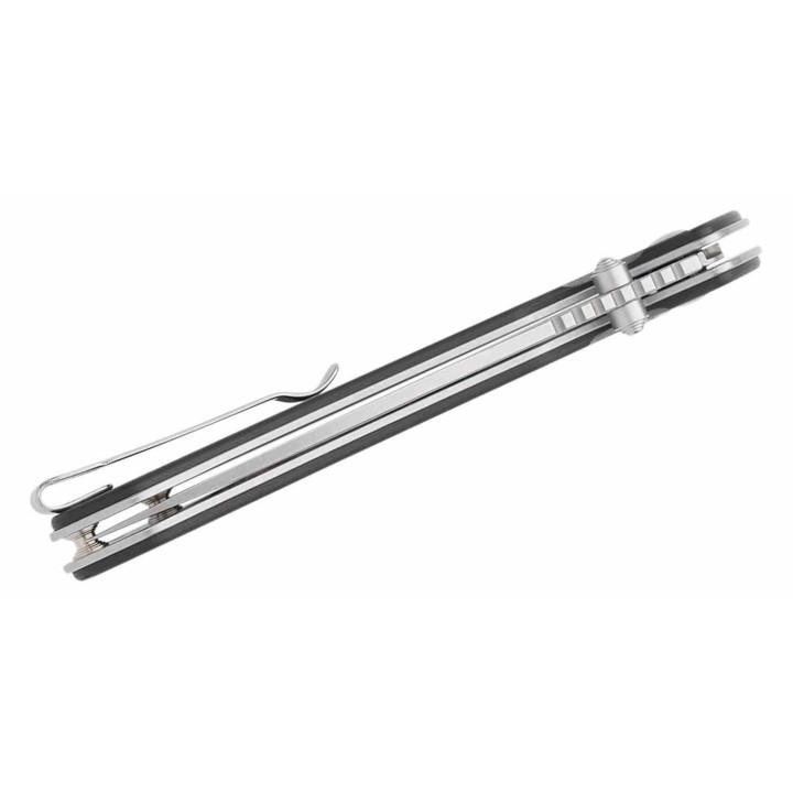 Couteau CJRB Large Pyrite Black Lame Acier AR-RPM9 Manche G10 IKBS Button Lock J1925LBK - Livraison Gratuite