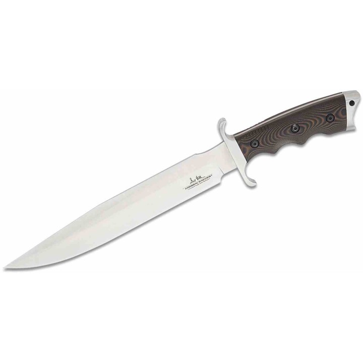 Couteau Gil Hibben Tundra Toothpick Lame Acier 420HC Manche Micarta Etui Cuir GH5122 - Livraison Gratuite