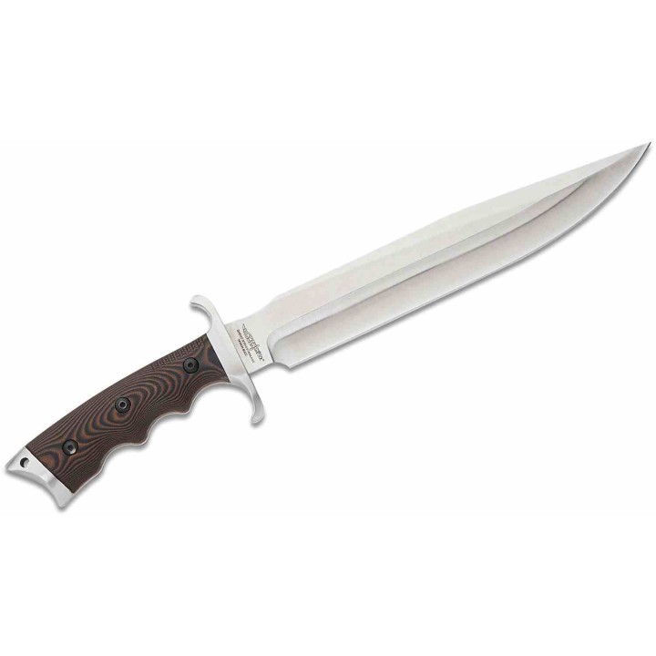 Couteau Gil Hibben Tundra Toothpick Lame Acier 420HC Manche Micarta Etui Cuir GH5122 - Livraison Gratuite