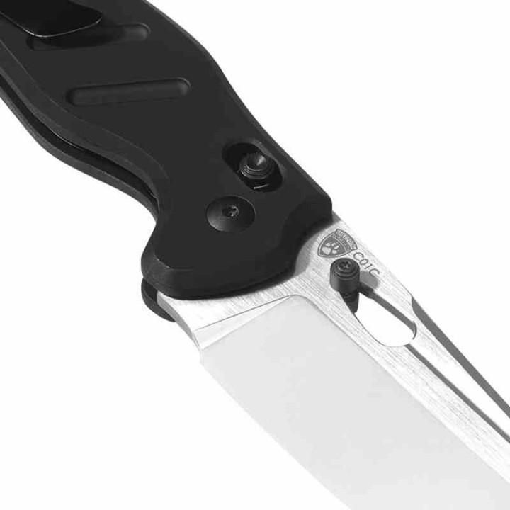 Couteau Kizer Sheepdog C01C Black Lame Acier 154CM Manche Alu IKBS Clutch Lock Clip KIV4488AC2 - Livraison Gratuite