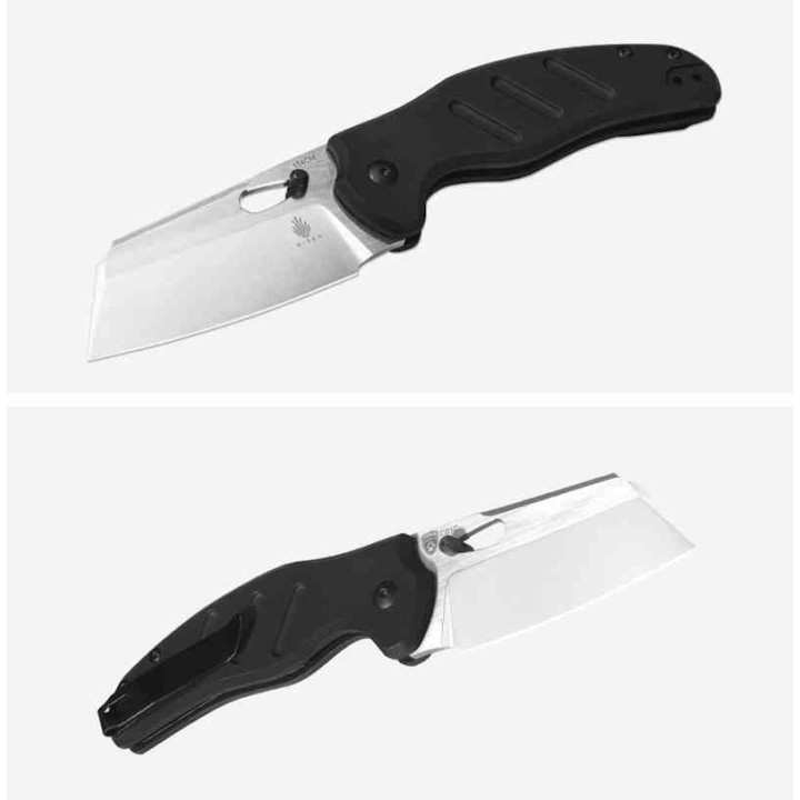 Couteau Kizer Sheepdog C01C Black Lame Acier 154CM Manche Alu IKBS Clutch Lock Clip KIV4488AC2 - Livraison Gratuite