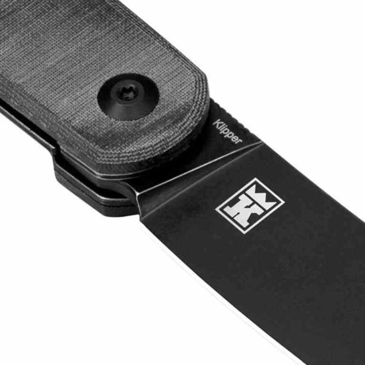 Couteau Kizer Cutlery Klipper Black Lame Acier 154CM Manche Micarta IKBS Linerlock Clip KIV3580C2 - Livraison Gratuite