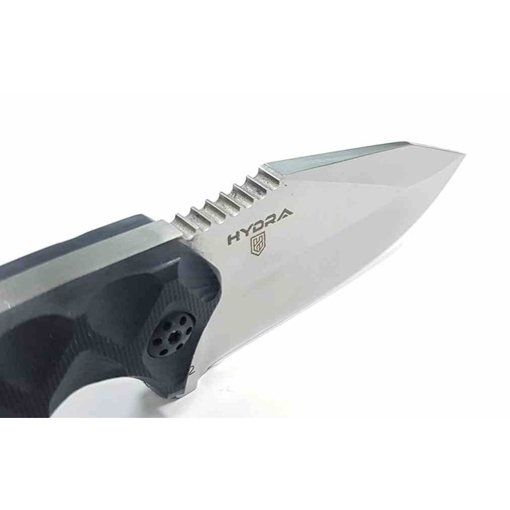 Couteau Bushcraft Survie Defcon Hydra Lame Acier D2 Manche G10 Etui Kydex TD004 - Livraison Gratuite