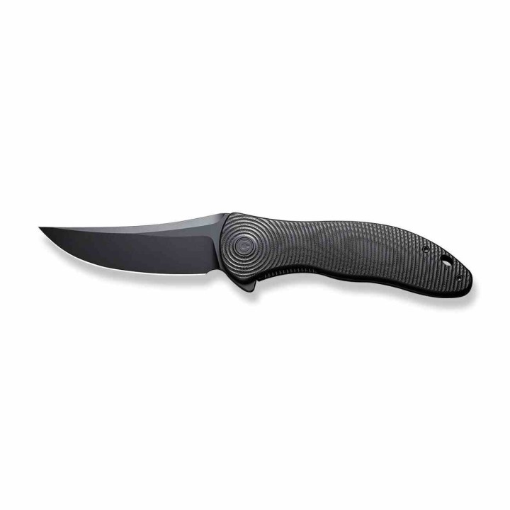 Couteau CIVIVI Synergy 4 Black Lame Acier Nitro-V Trailing Point Manche G10 IKBS Clip CIVC21018A1 - Livraison Gratuite