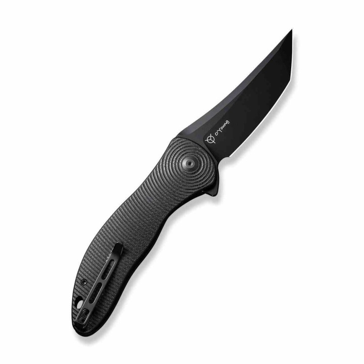 Couteau CIVIVI Synergy 4 Black Lame Acier Nitro-V Tanto Manche G10 Liner Lock IKBS Clip CIVC21018B1 - Livraison Gratuite
