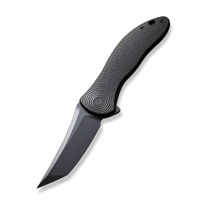 Couteau CIVIVI Synergy 4 Black Lame Acier Nitro-V Tanto Manche G10 Liner Lock IKBS Clip CIVC21018B1 - Livraison Gratuite