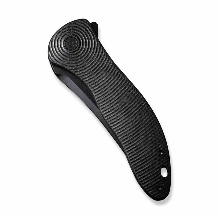 Couteau CIVIVI Synergy 4 Black Lame Acier Nitro-V Tanto Manche G10 Liner Lock IKBS Clip CIVC21018B1 - Livraison Gratuite