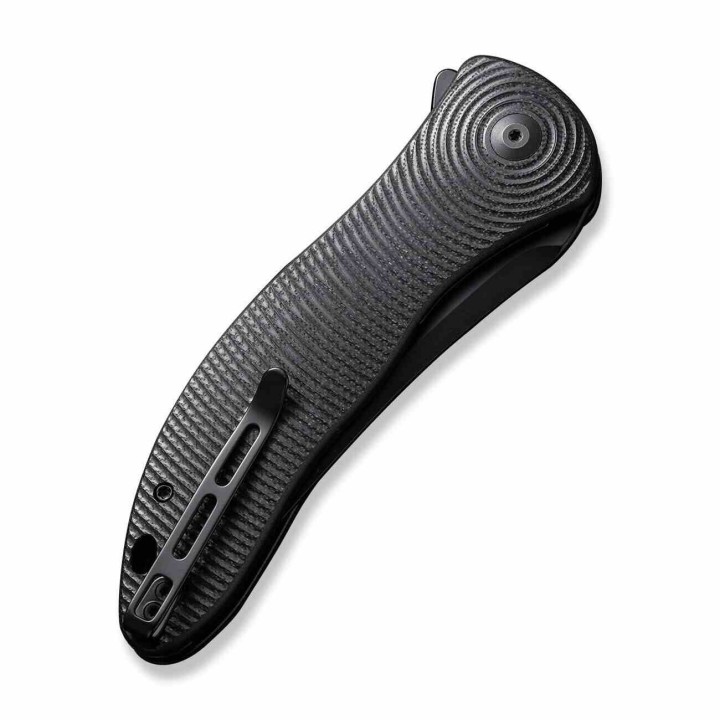 Couteau CIVIVI Synergy 4 Black Lame Acier Nitro-V Tanto Manche G10 Liner Lock IKBS Clip CIVC21018B1 - Livraison Gratuite
