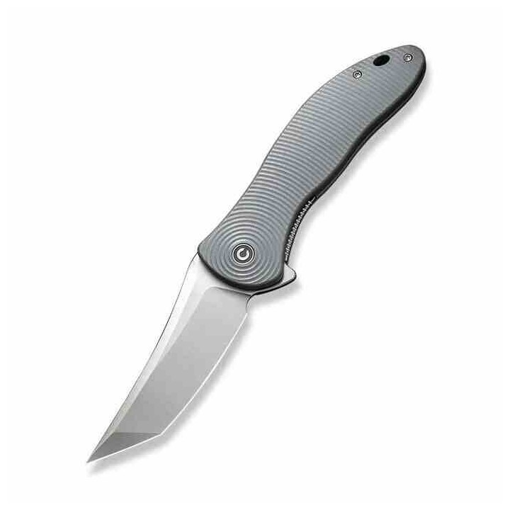 Couteau CIVIVI Synergy 4 Satin Lame Acier Nitro-V Tanto Manche G10 Liner Lock IKBS Clip CIVC21018B2 - Livraison Gratuite
