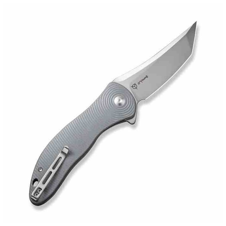 Couteau CIVIVI Synergy 4 Satin Lame Acier Nitro-V Tanto Manche G10 Liner Lock IKBS Clip CIVC21018B2 - Livraison Gratuite