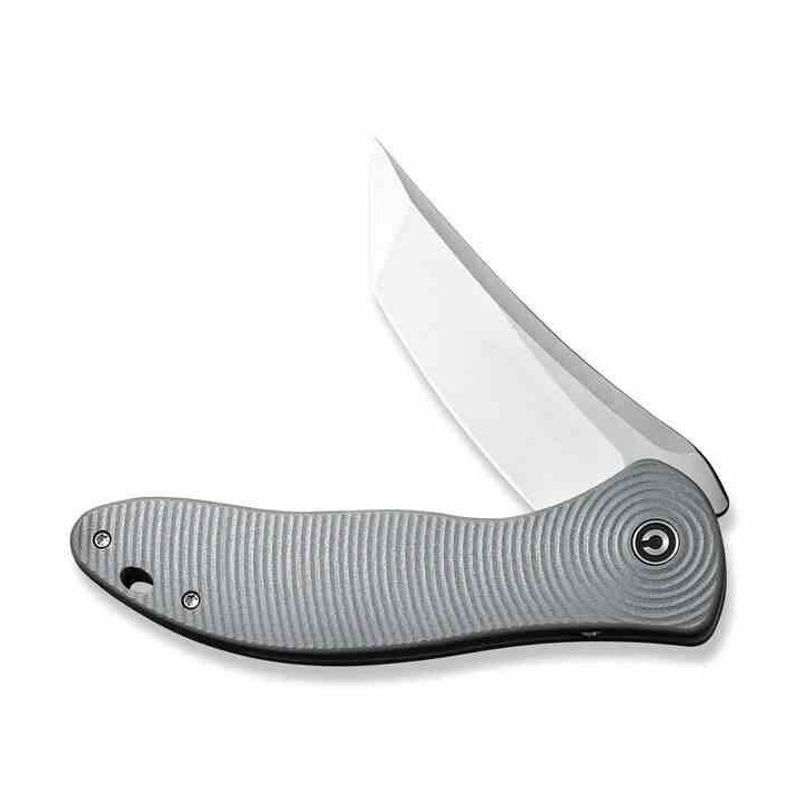 Couteau CIVIVI Synergy 4 Satin Lame Acier Nitro-V Tanto Manche G10 Liner Lock IKBS Clip CIVC21018B2 - Livraison Gratuite