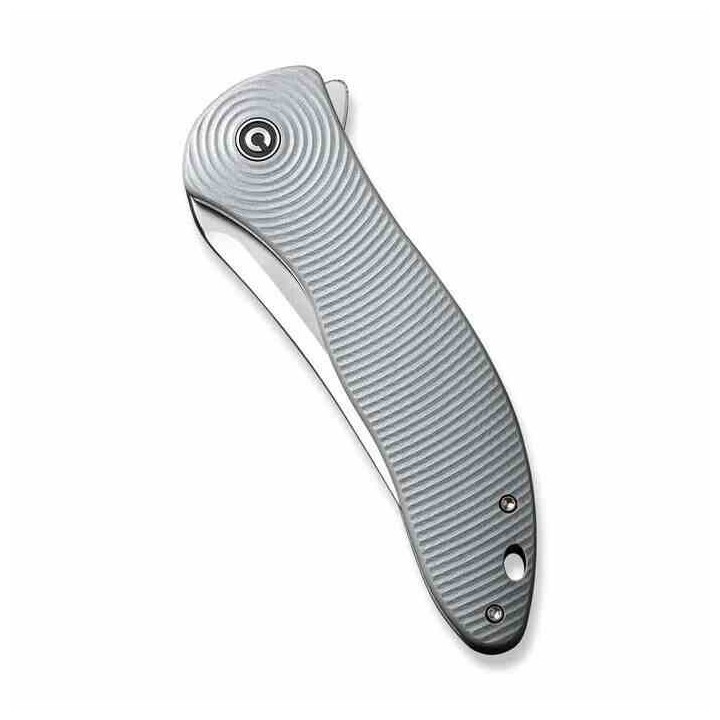 Couteau CIVIVI Synergy 4 Satin Lame Acier Nitro-V Tanto Manche G10 Liner Lock IKBS Clip CIVC21018B2 - Livraison Gratuite