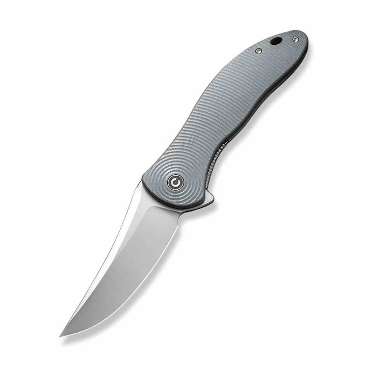 Couteau CIVIVI Synergy 4 Satin Lame Acier Nitro-V Trailing Point Manche G10 IKBS Clip CIVC21018A2 - Livraison Gratuite