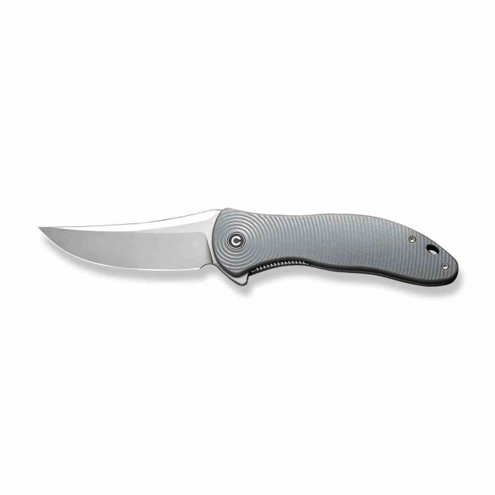 Couteau CIVIVI Synergy 4 Satin Lame Acier Nitro-V Trailing Point Manche G10 IKBS Clip CIVC21018A2 - Livraison Gratuite