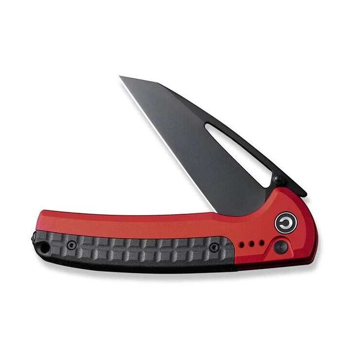 Couteau CIVIVI Sentinel Red/Black Manche Alu Lame Acier K110 Black Reverse Tanto IKBS Clip CIVC22025B1 - Livraison Gratuite