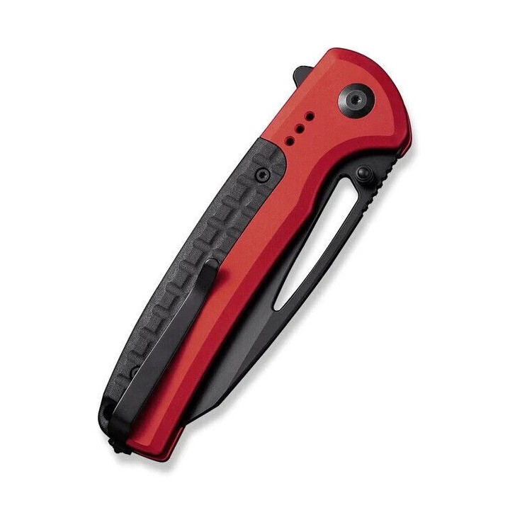 Couteau CIVIVI Sentinel Red/Black Manche Alu Lame Acier K110 Black Reverse Tanto IKBS Clip CIVC22025B1 - Livraison Gratuite